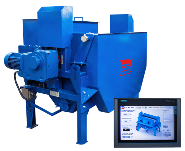 Wet magnetic drum separator ERGA WetMag HI with automated control system